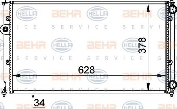 BEHR HELLA SERVICE 8MK 376 714-454