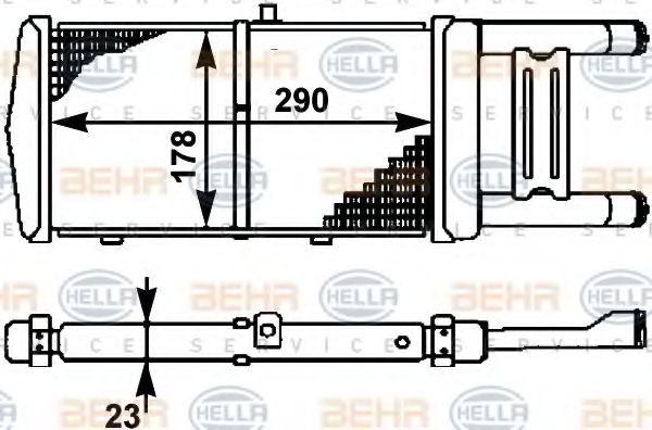 BEHR HELLA SERVICE 8MK 376 714-531