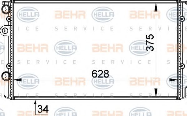 BEHR HELLA SERVICE 8MK 376 714-544