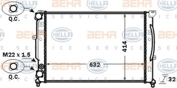 BEHR HELLA SERVICE 8MK 376 714-611