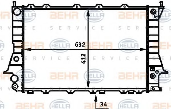 BEHR HELLA SERVICE 8MK 376 715-081