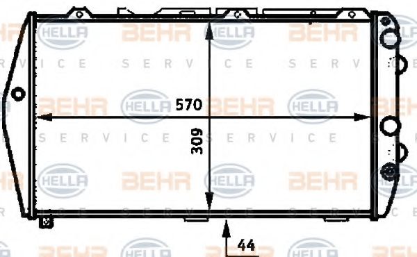 BEHR HELLA SERVICE 8MK 376 715-141