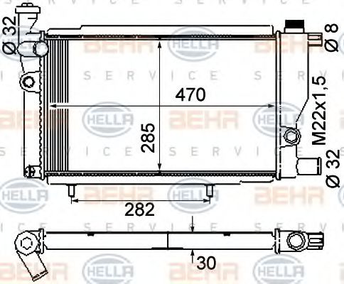 BEHR HELLA SERVICE 8MK 376 715-384