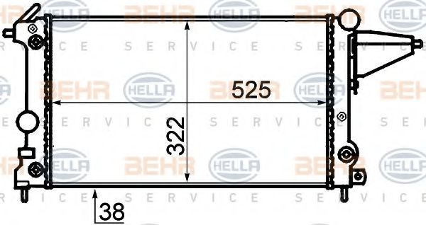 BEHR HELLA SERVICE 8MK 376 715-481