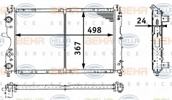 BEHR HELLA SERVICE 8MK 376 716-171