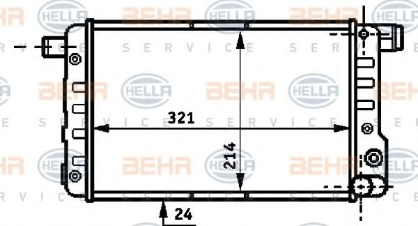 BEHR HELLA SERVICE 8MK 376 717-051