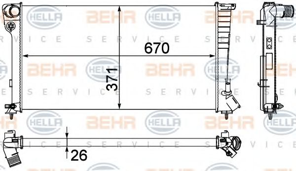 BEHR HELLA SERVICE 8MK 376 717-611