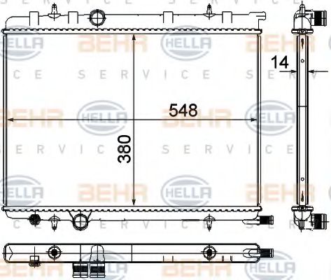 BEHR HELLA SERVICE 8MK 376 718-051