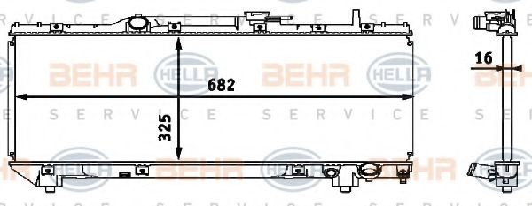 BEHR HELLA SERVICE 8MK 376 718-371