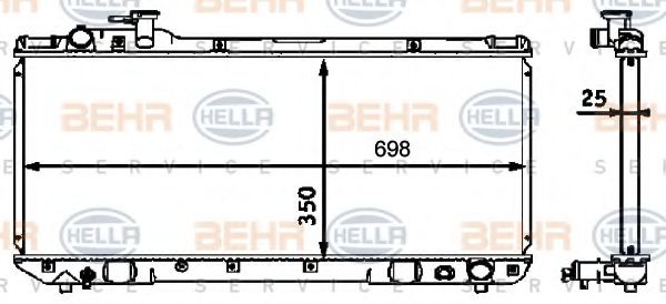 BEHR HELLA SERVICE 8MK 376 718-451