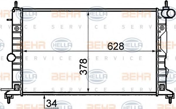 BEHR HELLA SERVICE 8MK 376 718-731