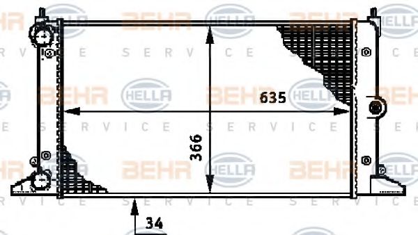 BEHR HELLA SERVICE 8MK 376 720-511