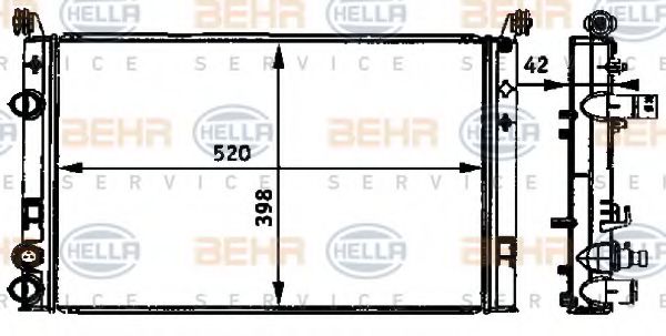 BEHR HELLA SERVICE 8MK 376 720-571