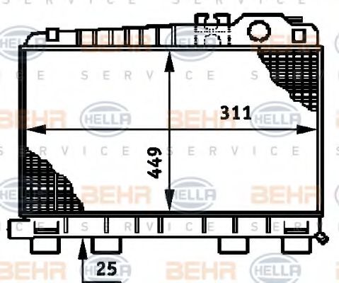 BEHR HELLA SERVICE 8MK 376 720-741