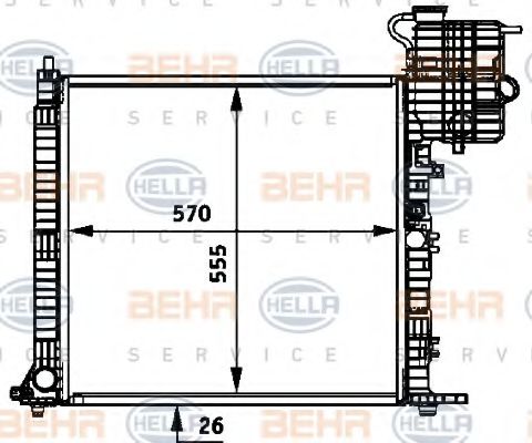 BEHR HELLA SERVICE 8MK 376 722-031