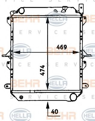 BEHR HELLA SERVICE 8MK 376 722-141