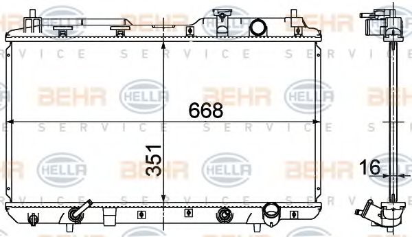 BEHR HELLA SERVICE 8MK 376 724-531