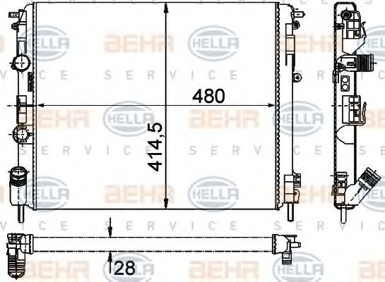 BEHR HELLA SERVICE 8MK 376 726-731