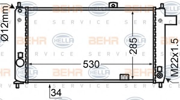 BEHR HELLA SERVICE 8MK 376 727-771