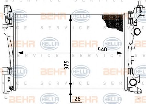 BEHR HELLA SERVICE 8MK 376 728-791