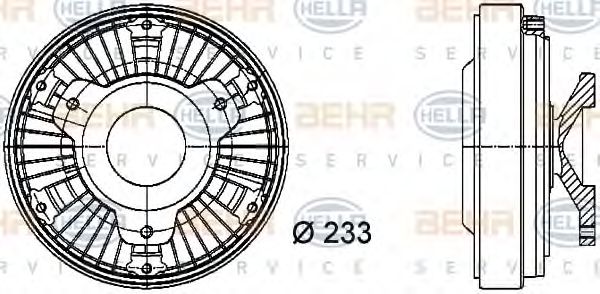 BEHR HELLA SERVICE 8MV 376 730-061