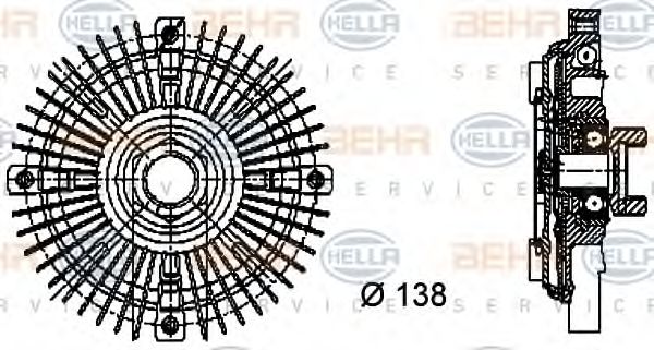 BEHR HELLA SERVICE 8MV 376 732-201