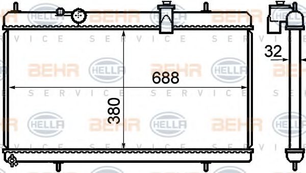 BEHR HELLA SERVICE 8MK 376 732-751