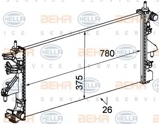 BEHR HELLA SERVICE 8MK 376 745-091