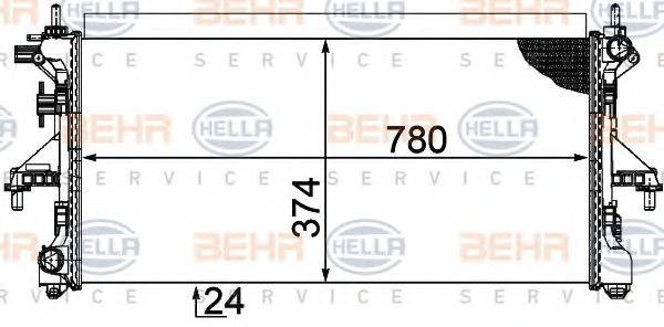 BEHR HELLA SERVICE 8MK 376 753-611