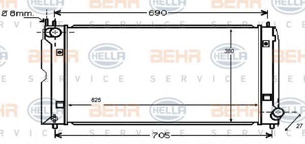 BEHR HELLA SERVICE 8MK 376 753-731