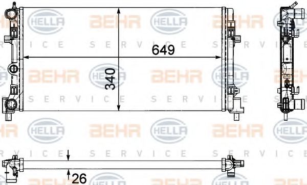 BEHR HELLA SERVICE 8MK 376 754-281