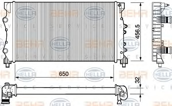 BEHR HELLA SERVICE 8MK 376 754-441