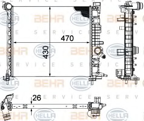 BEHR HELLA SERVICE 8MK 376 756-451