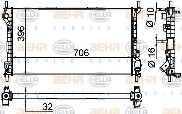 BEHR HELLA SERVICE 8MK 376 756-581