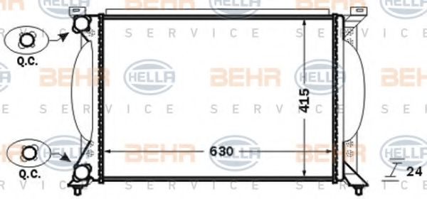 BEHR HELLA SERVICE 8MK 376 766-264