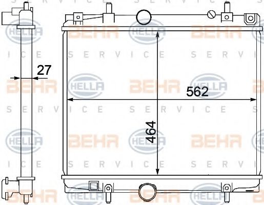 BEHR HELLA SERVICE 8MK 376 767-141