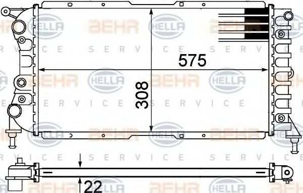 BEHR HELLA SERVICE 8MK 376 767-511