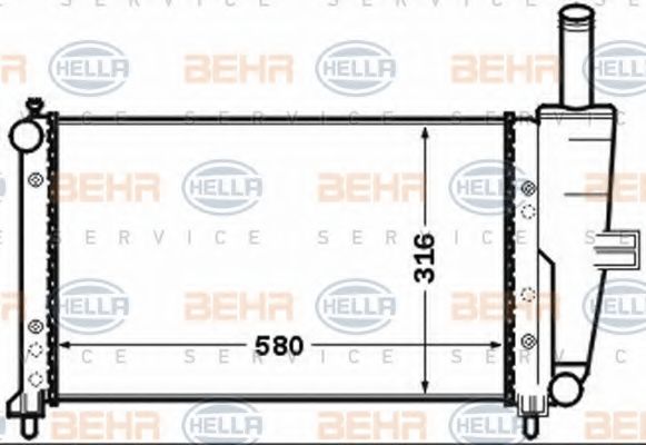 BEHR HELLA SERVICE 8MK 376 767-611