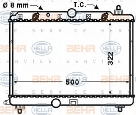 BEHR HELLA SERVICE 8MK 376 768-271