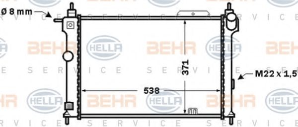 BEHR HELLA SERVICE 8MK 376 771-061