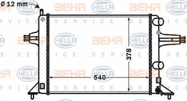 BEHR HELLA SERVICE 8MK 376 771-121