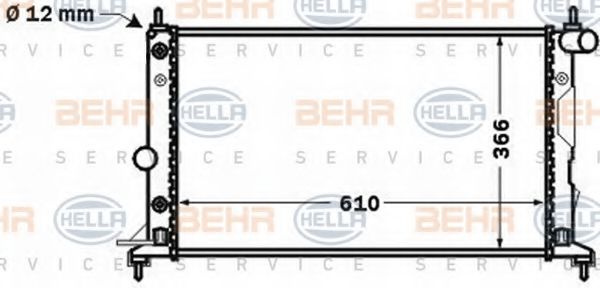 BEHR HELLA SERVICE 8MK 376 771-181