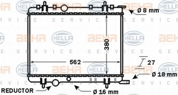 BEHR HELLA SERVICE 8MK 376 771-411