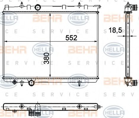 BEHR HELLA SERVICE 8MK 376 771-501