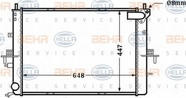 BEHR HELLA SERVICE 8MK 376 772-211