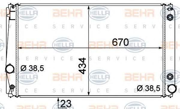 BEHR HELLA SERVICE 8MK 376 783-611