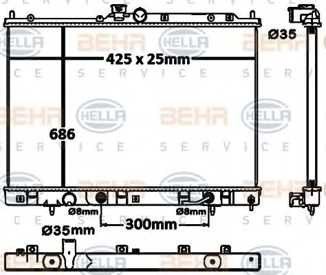 BEHR HELLA SERVICE 8MK 376 790-341