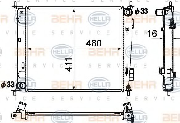 BEHR HELLA SERVICE 8MK 376 790-421