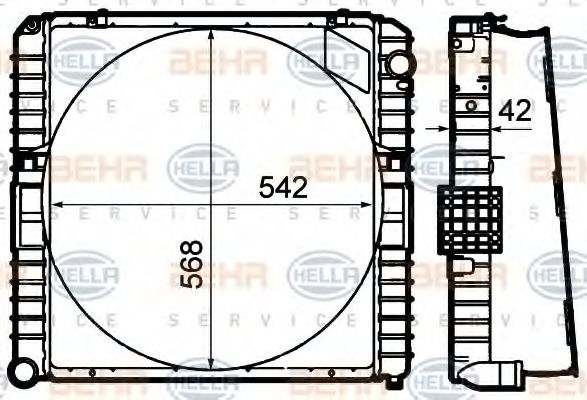 BEHR HELLA SERVICE 8MK 376 792-181