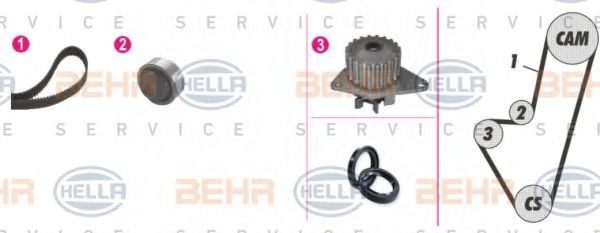 BEHR HELLA SERVICE 8MP 376 800-871